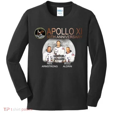 APOLLO 11 Astronauts 50th Anniversary Kids Long Sleeve Shirt