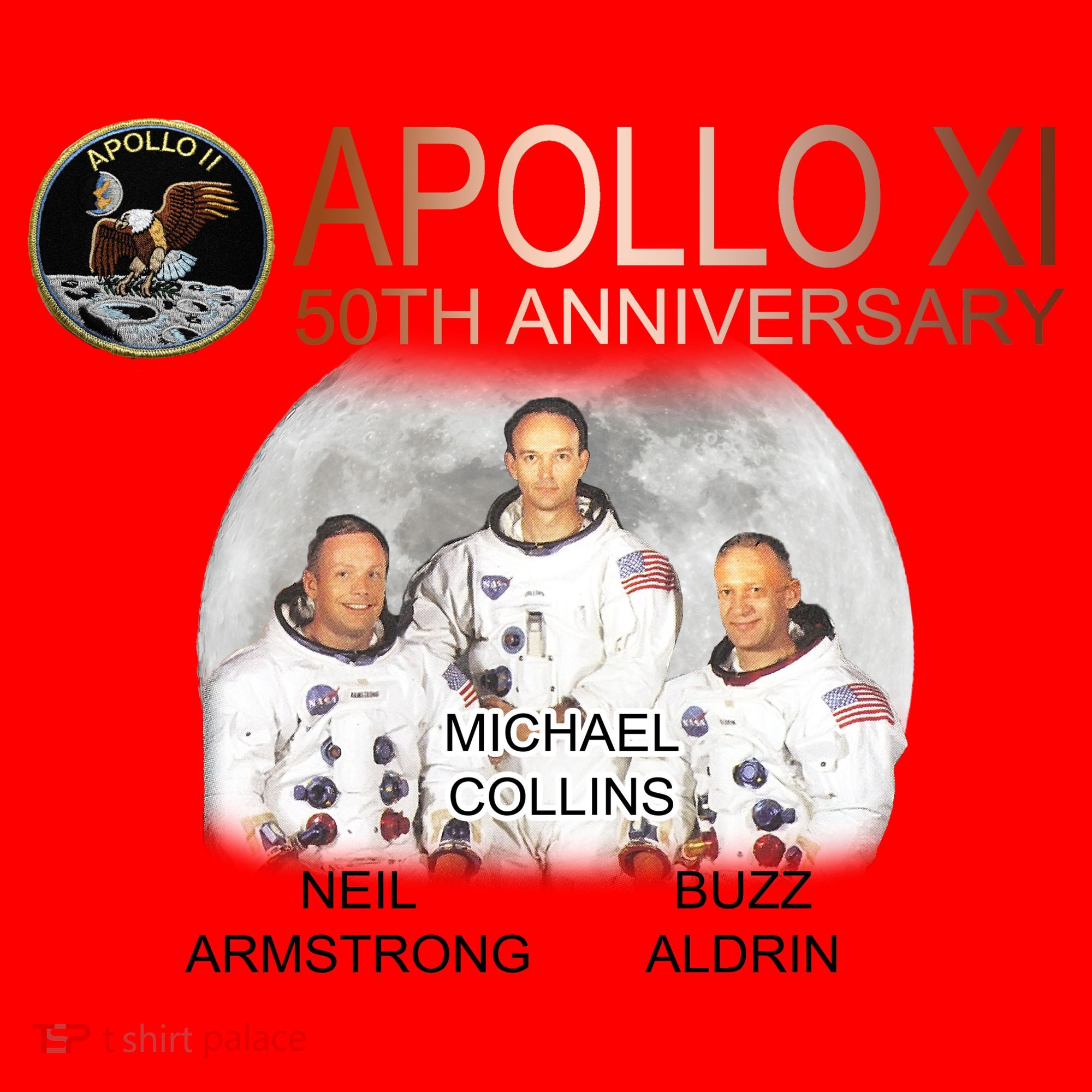 APOLLO 11 Astronauts 50th Anniversary  Santa Hat