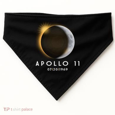 Apollo 11 Eclipse 50th Anniversary  USA-Made Doggie Bandana