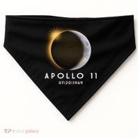 Apollo 11 Eclipse 50th Anniversary  USA-Made Doggie Bandana thumb 0