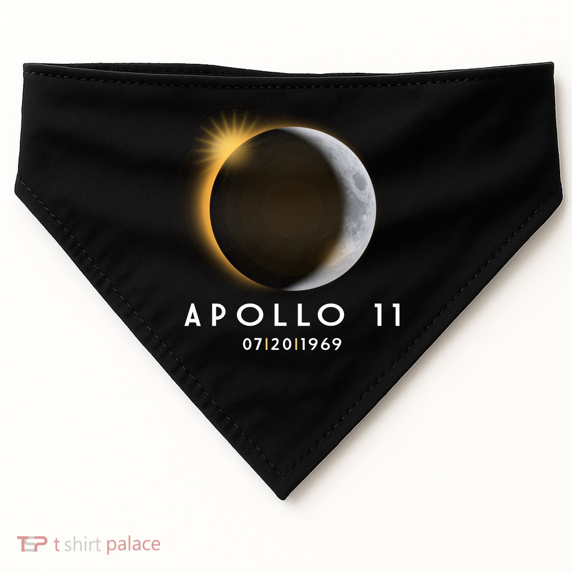 Apollo 11 Eclipse 50th Anniversary  USA-Made Doggie Bandana