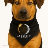 Apollo 11 Eclipse 50th Anniversary  USA-Made Doggie Bandana thumb 1
