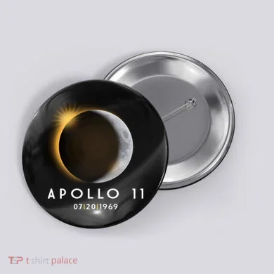 Apollo 11 Eclipse 50th Anniversary  Button