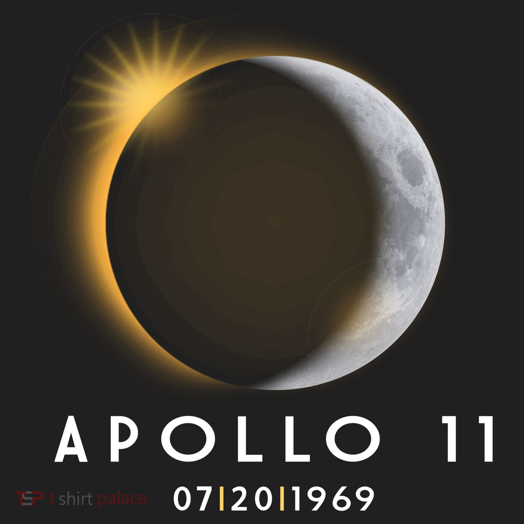 Apollo 11 Eclipse 50th Anniversary  Golf Towel