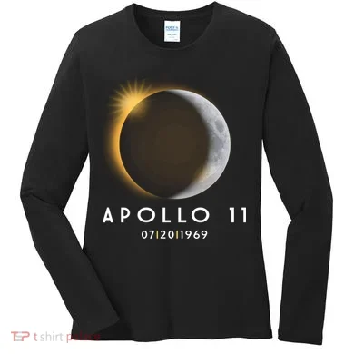 Apollo 11 Eclipse 50th Anniversary  Women's Long Sleeve Shirt