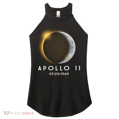 Apollo 11 Eclipse 50th Anniversary  Women's Perfect Tri Rocker Tank