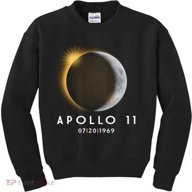 Apollo 11 Eclipse 50th Anniversary  Kids Sweatshirt