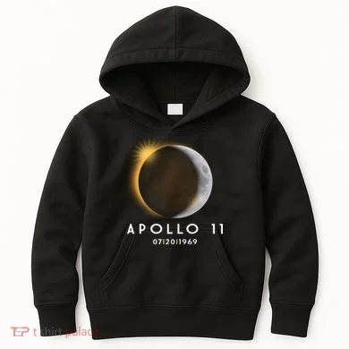 Apollo 11 Eclipse 50th Anniversary Kids Hoodie