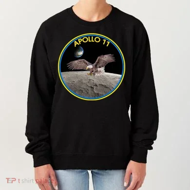 Apollo 11 Emblem Moon Landing Bald Eagle Women's Sweatshirt
