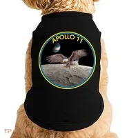 Apollo 11 Emblem Moon Landing Bald Eagle Doggie Tank thumb 0
