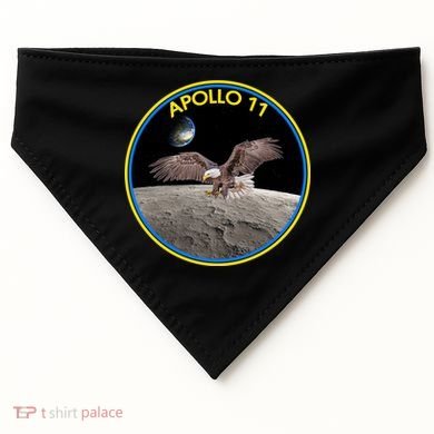 Apollo 11 Emblem Moon Landing Bald Eagle USA-Made Doggie Bandana