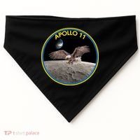 Apollo 11 Emblem Moon Landing Bald Eagle USA-Made Doggie Bandana thumb 0