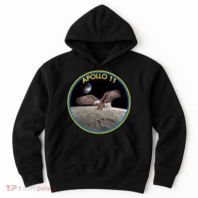 Apollo 11 Emblem Moon Landing Bald Eagle Hoodie