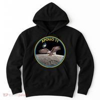 Apollo 11 Emblem Moon Landing Bald Eagle Hoodie thumb 0