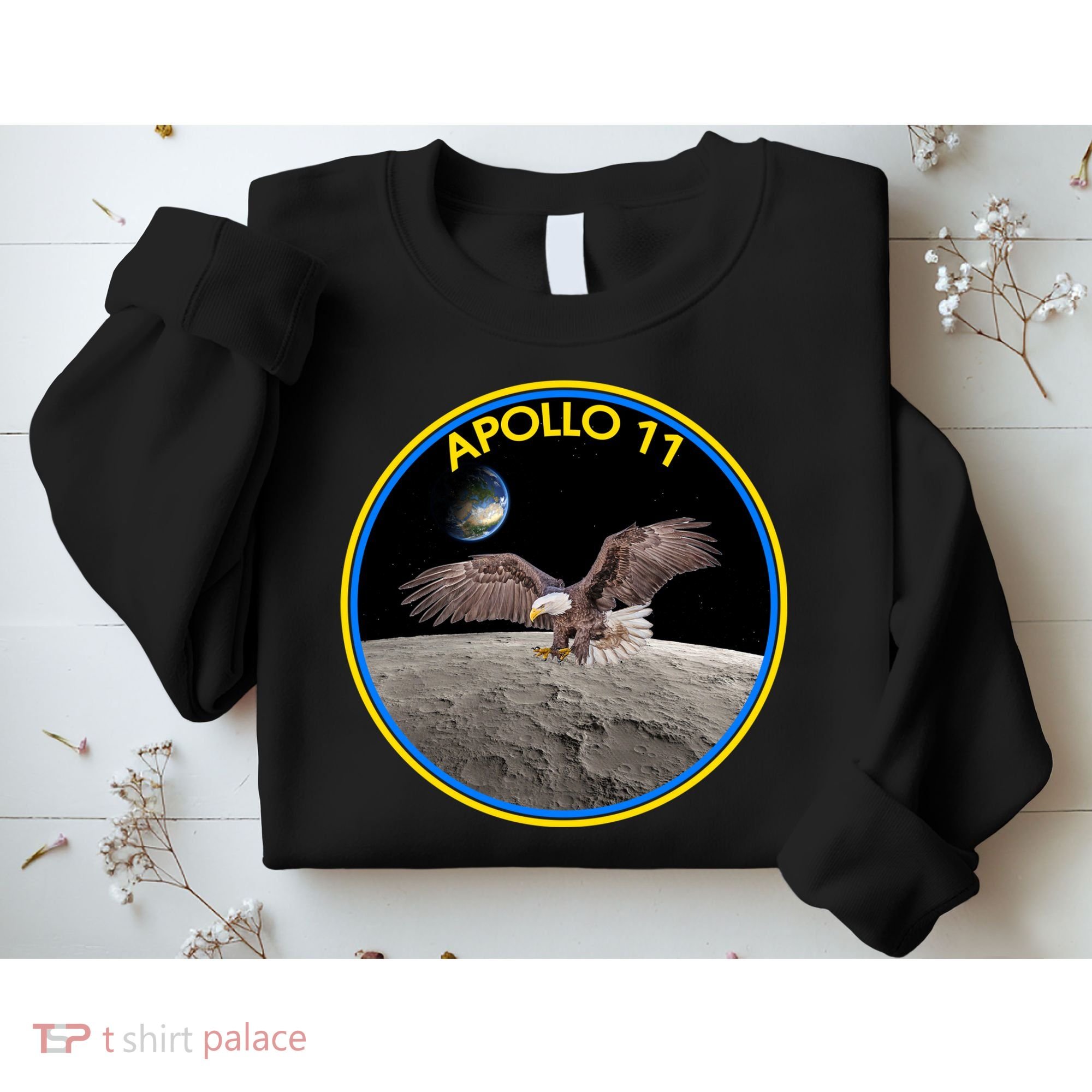 Apollo 11 Emblem Moon Landing Bald Eagle Sweatshirt