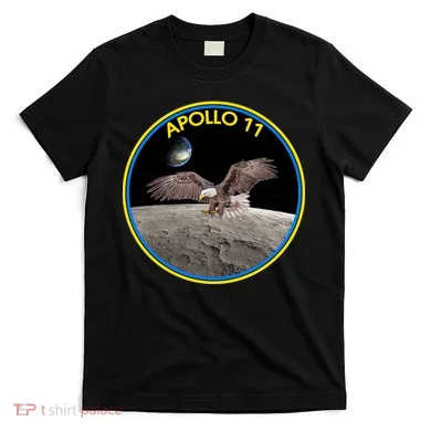 Apollo 11 Emblem Moon Landing Bald Eagle T-Shirt