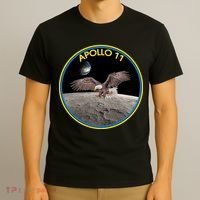 Apollo 11 Emblem Moon Landing Bald Eagle T-Shirt thumb 3