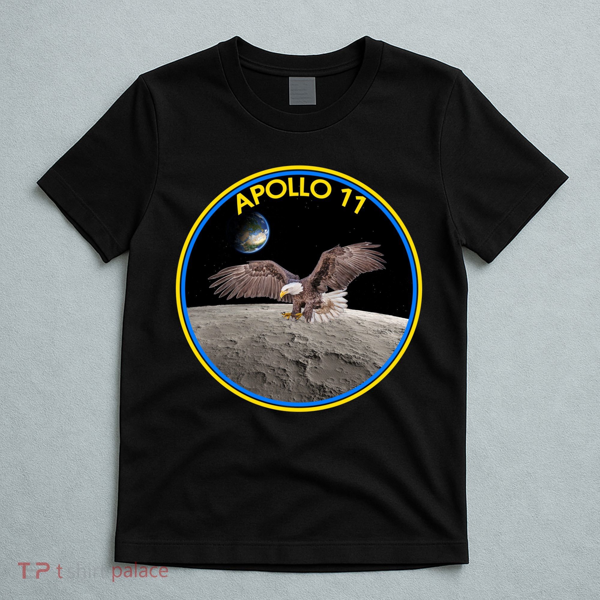 Apollo 11 Emblem Moon Landing Bald Eagle T-Shirt