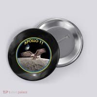 Apollo 11 Emblem Moon Landing Bald Eagle Button thumb 0
