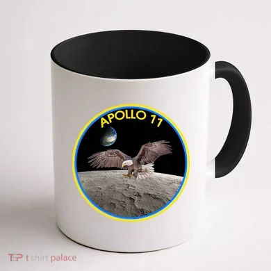 Apollo 11 Emblem Moon Landing Bald Eagle Coffee Mug back