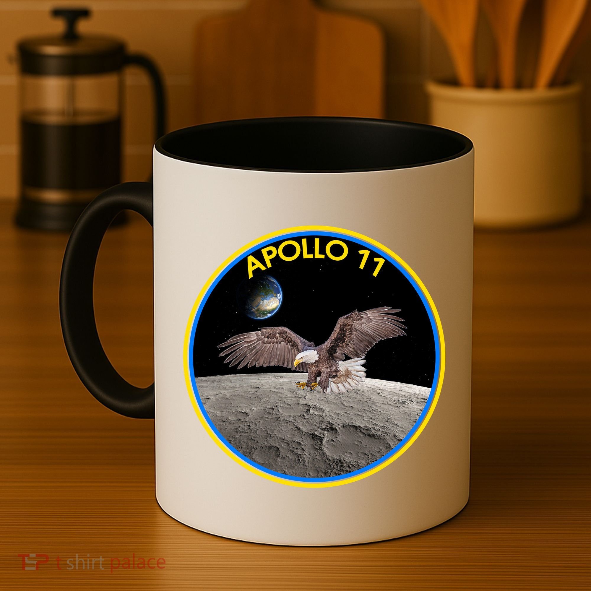 Apollo 11 Emblem Moon Landing Bald Eagle Coffee Mug