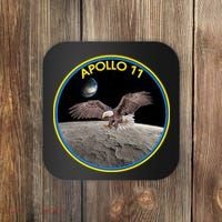 Apollo 11 Emblem Moon Landing Bald Eagle Coaster thumb 0