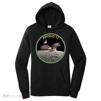 Apollo 11 Emblem Moon Landing Bald Eagle Women's Hoodie