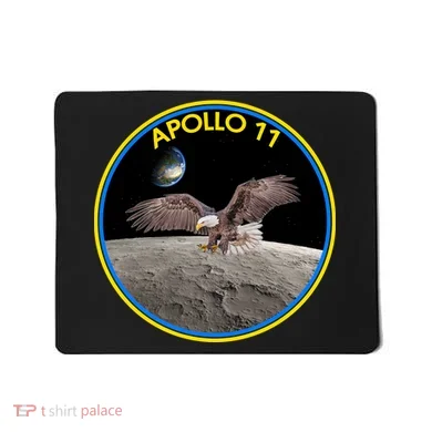 Apollo 11 Emblem Moon Landing Bald Eagle Mousepad