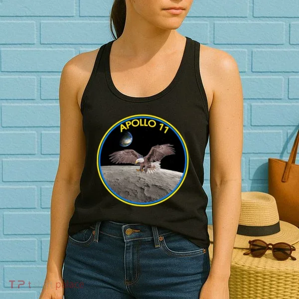 Apollo 11 Emblem Moon Landing Bald Eagle Women's Tank Top