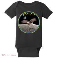 Apollo 11 Emblem Moon Landing Bald Eagle Baby Bodysuit thumb 0