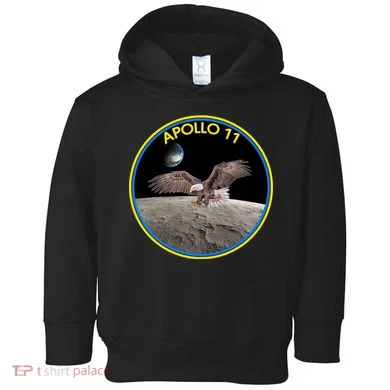 Apollo 11 Emblem Moon Landing Bald Eagle Toddler Hoodie