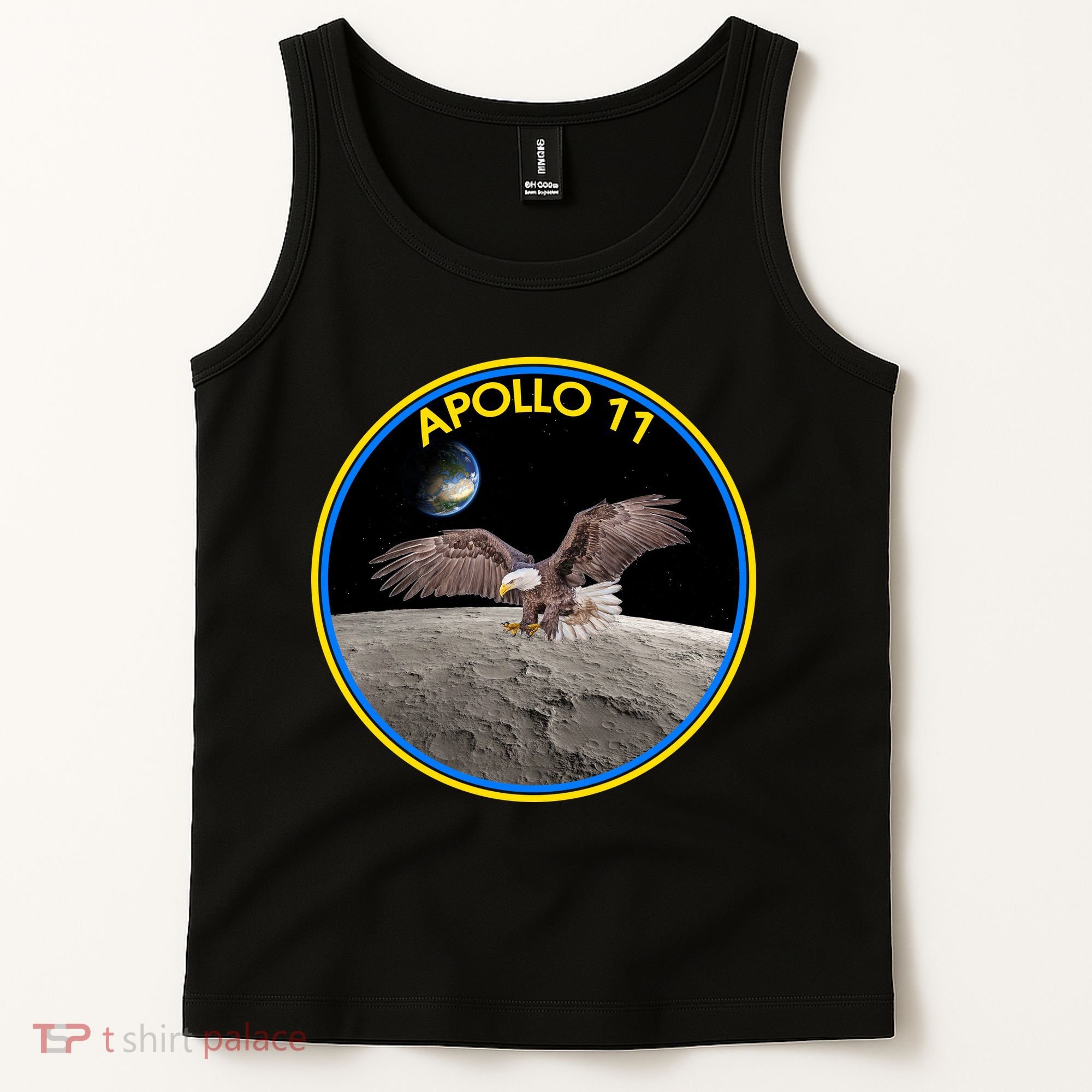 Apollo 11 Emblem Moon Landing Bald Eagle Tank Top