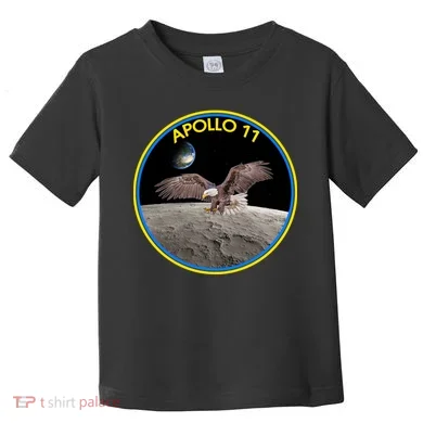 Apollo 11 Emblem Moon Landing Bald Eagle Toddler T-Shirt