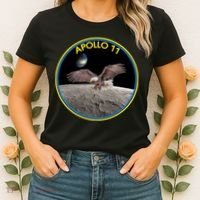 Apollo 11 Emblem Moon Landing Bald Eagle Women's T-Shirt thumb 2