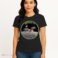 Apollo 11 Emblem Moon Landing Bald Eagle Women's T-Shirt thumb 4