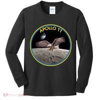 Apollo 11 Emblem Moon Landing Bald Eagle Kids Long Sleeve Shirt thumb 0