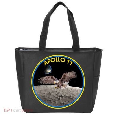 Apollo 11 Emblem Moon Landing Bald Eagle Tote Bag