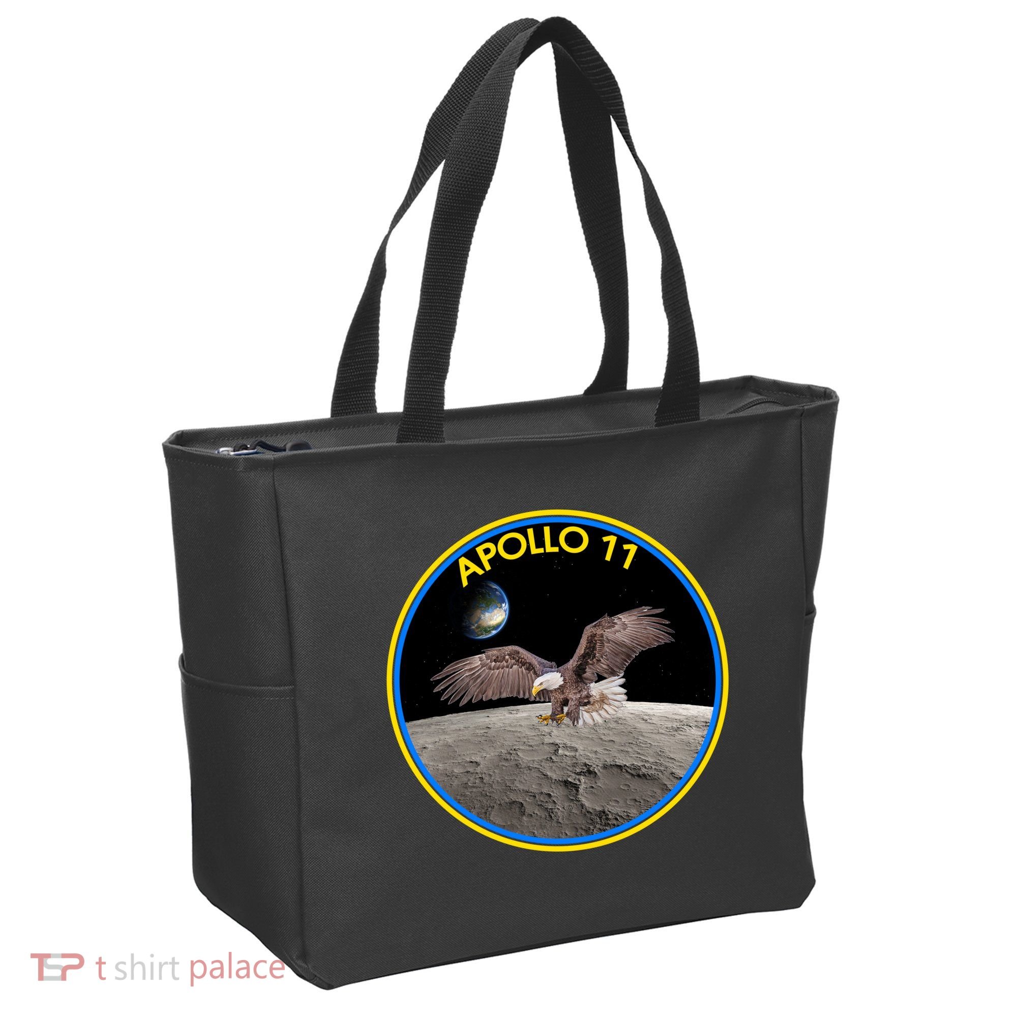 Apollo 11 Emblem Moon Landing Bald Eagle Tote Bag