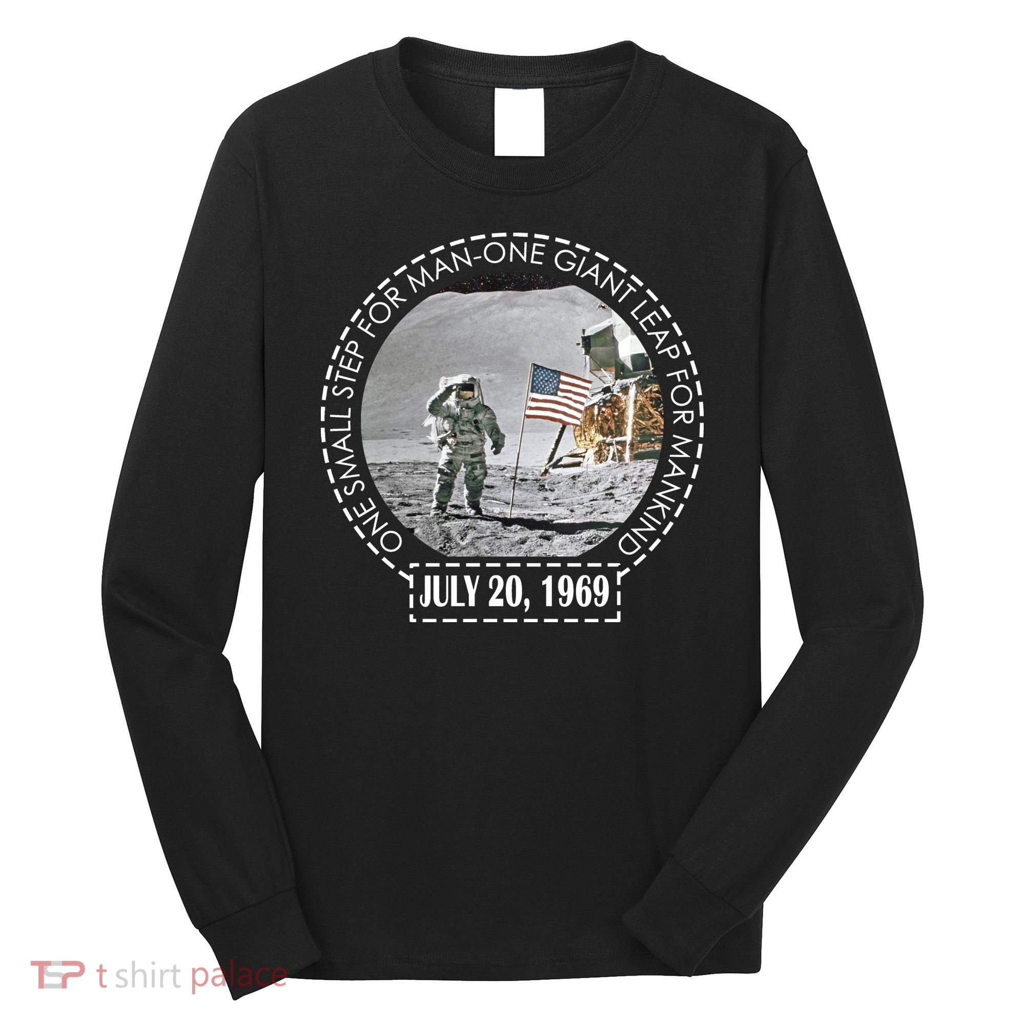 Apollo 11 Moon Landing Emblem 50th Anniversary  Long Sleeve Shirt