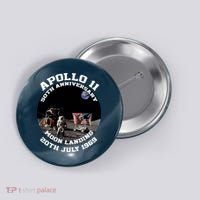 Apollo 11 Moon Landing July 20th 1969 Button thumb 0
