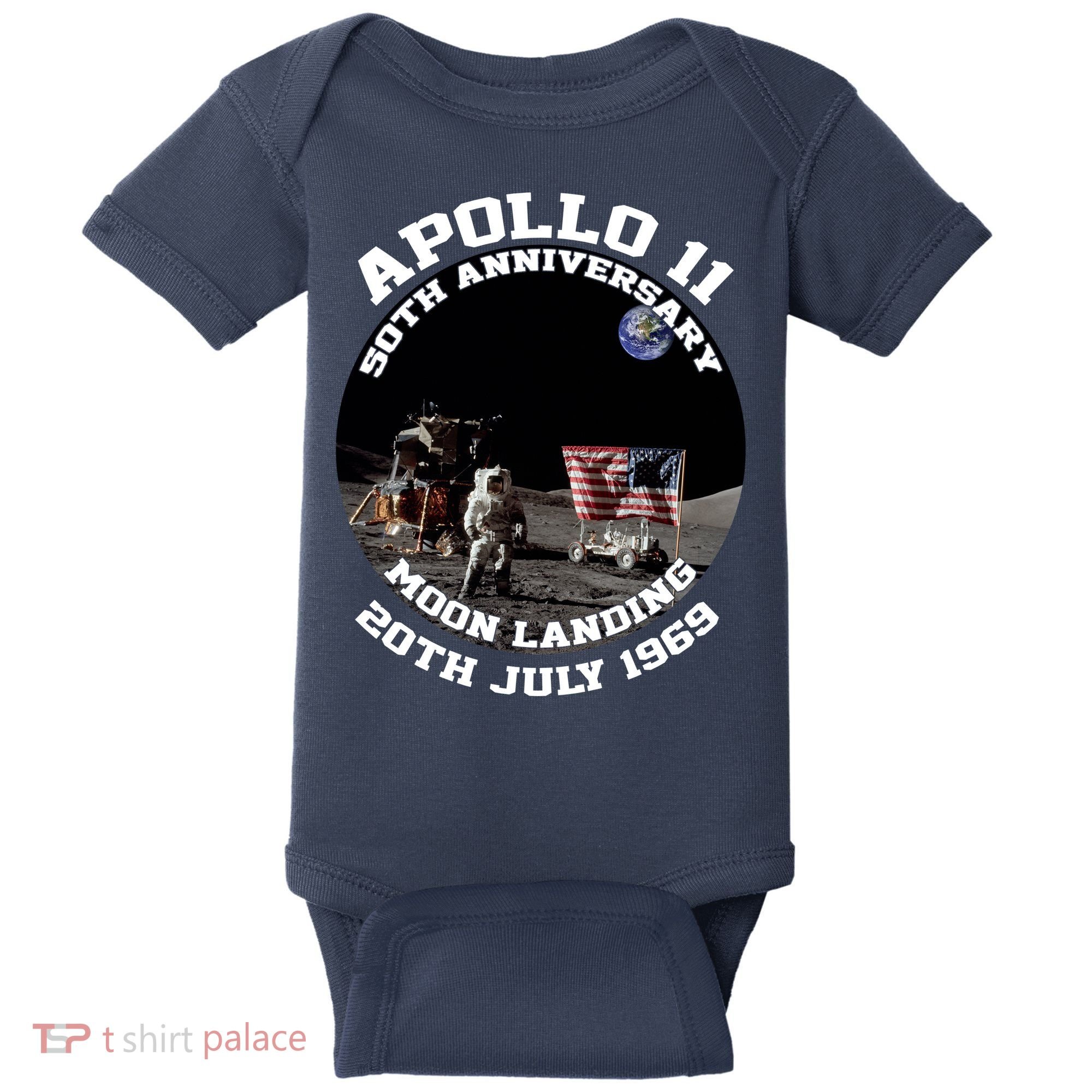 Apollo 11 Moon Landing July 20th 1969 Baby Bodysuit