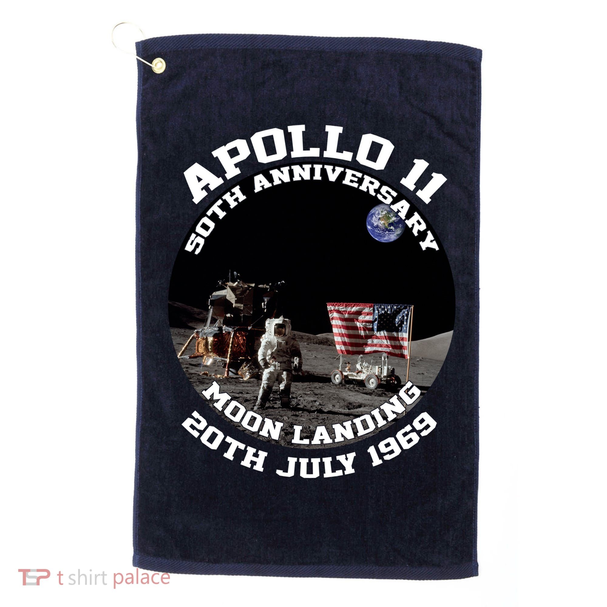 Apollo 11 Moon Landing July 20th 1969 Golf Towel