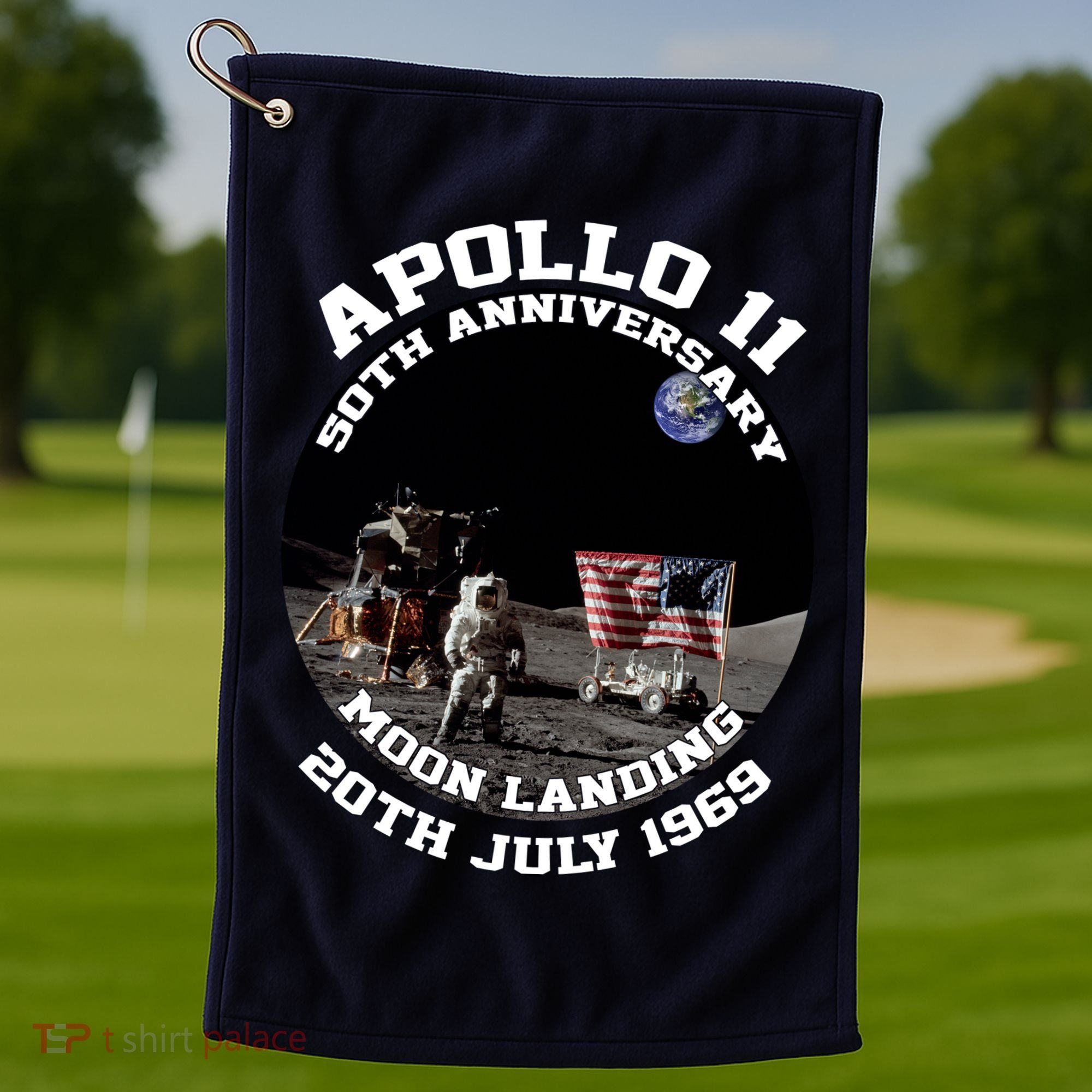 Apollo 11 Moon Landing July 20th 1969 Golf Towel