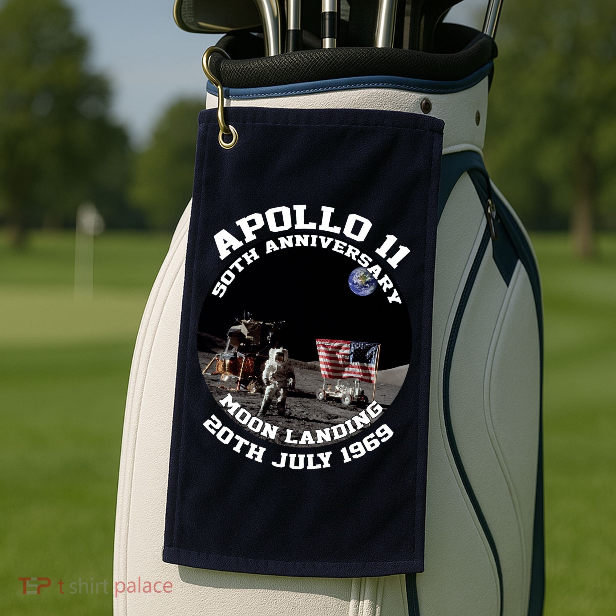 Apollo 11 Moon Landing July 20th 1969 Golf Towel