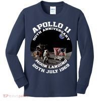 Apollo 11 Moon Landing July 20th 1969 Kids Long Sleeve Shirt thumb 0