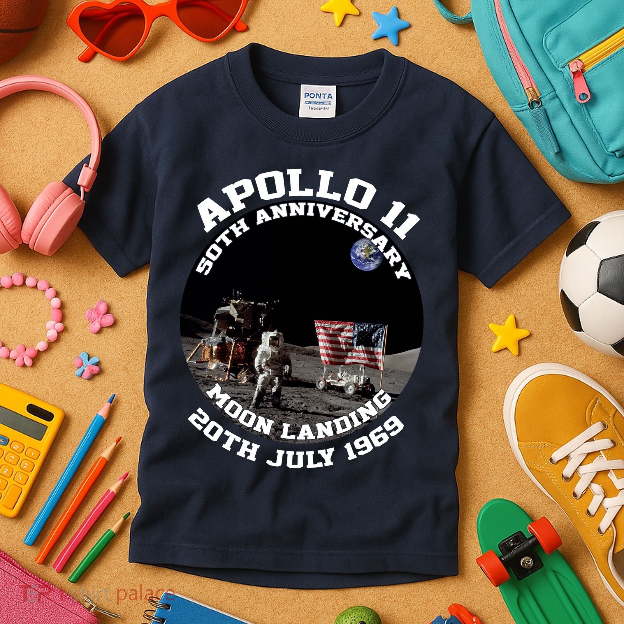 Apollo 11 Moon Landing July 20th 1969 Kids T-Shirt
