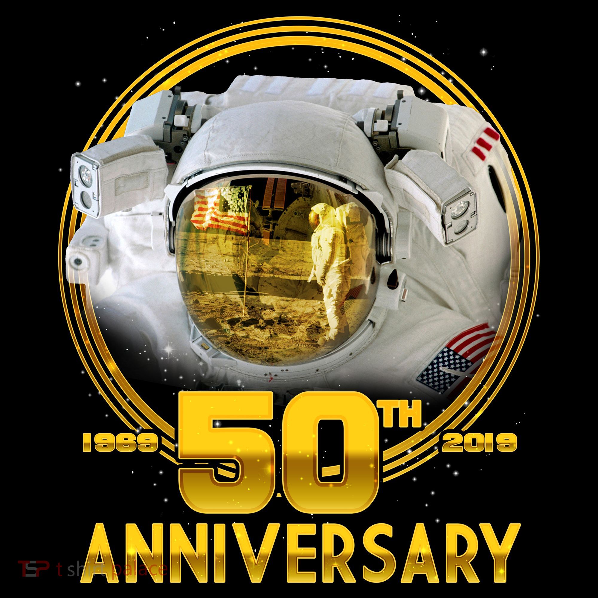 Apollo Landing 50th Golden Anniversary T-Shirt