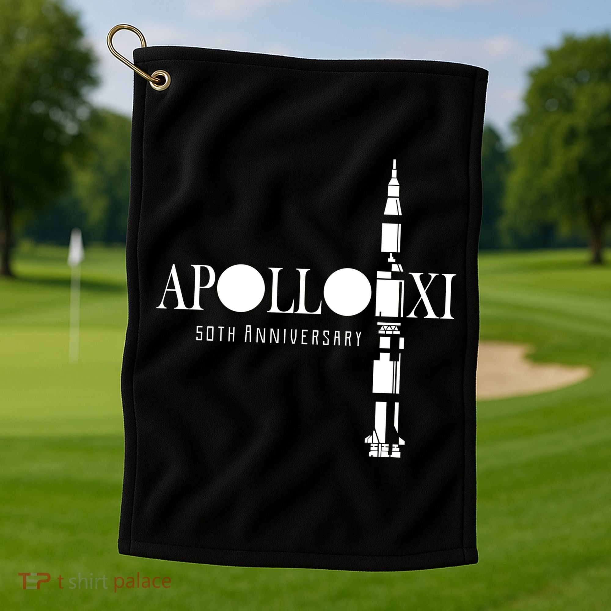 Apollo XI 50th Anniversary Moon Landing Golf Towel