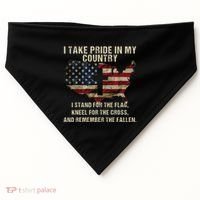 American Pride Patriotic American Flag USA-Made Doggie Bandana thumb 0