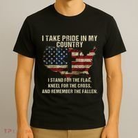 American Pride Patriotic American Flag T-Shirt thumb 3